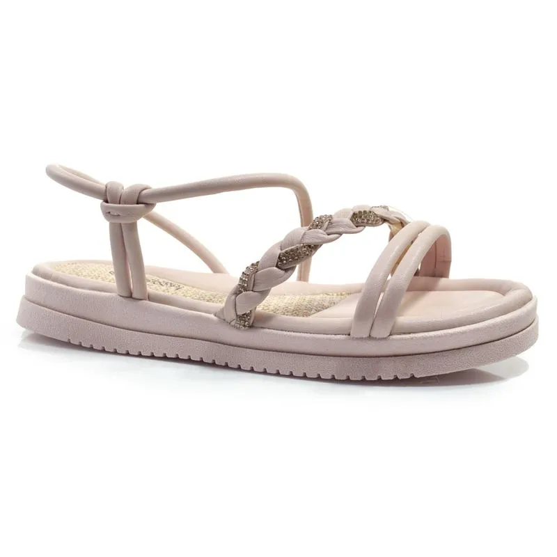 Sandália Flat Feminina Mississipi Rosa MA413 38