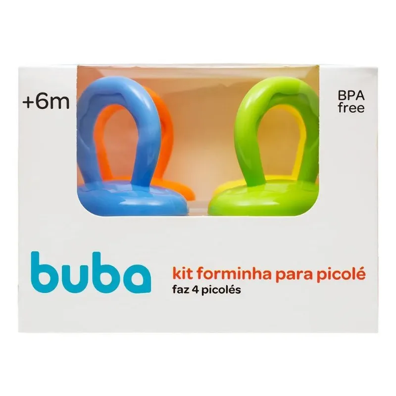 2x Forminha Para Sorvete Ou Peitolé Bebê Buba