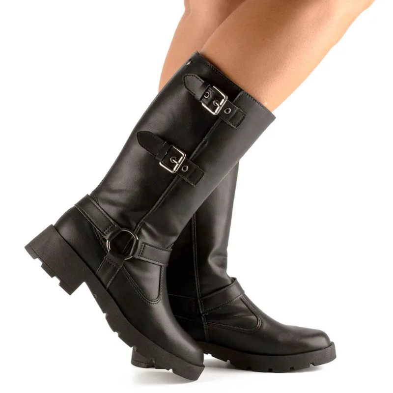 Bota de Cano Longo Feminina Mississipi Preto MA223 36