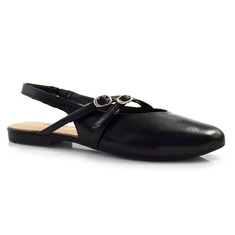 Sapatilha Slingback Feminina Dakota Preto G9838 38