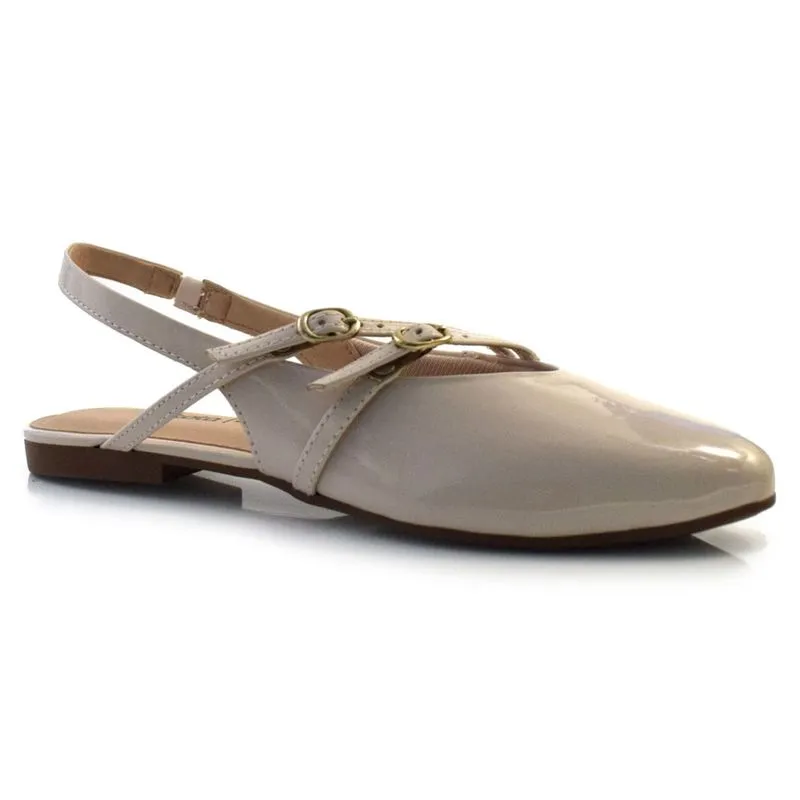 Sapatilha Slingback Feminina Dakota Off White G9838 37