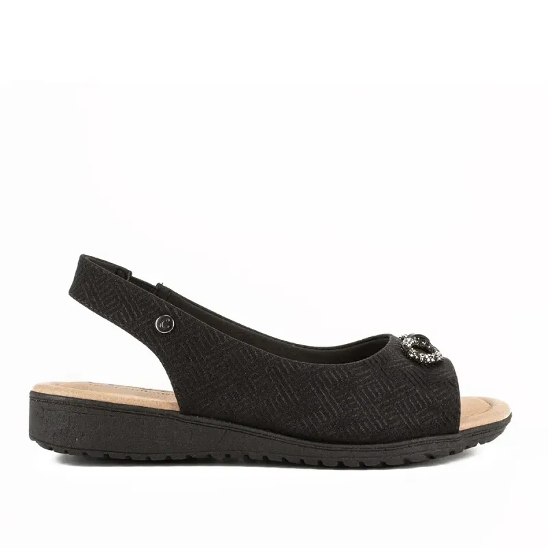 Sandália Campesí Flatform Preta 41