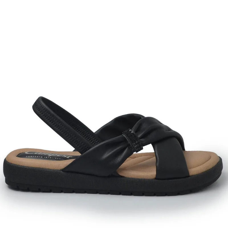 Sandália Flatform Campesi Feminina CP181 006 RIVES PRETO 35