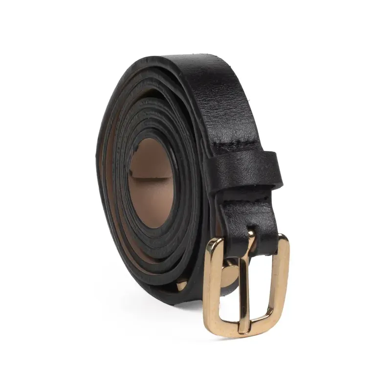 Cinto Dakota de Couro Preto 90