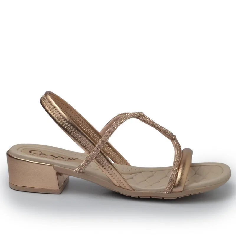 Sandália Campesi Feminina CP162 001 ROSE/ROSE 39