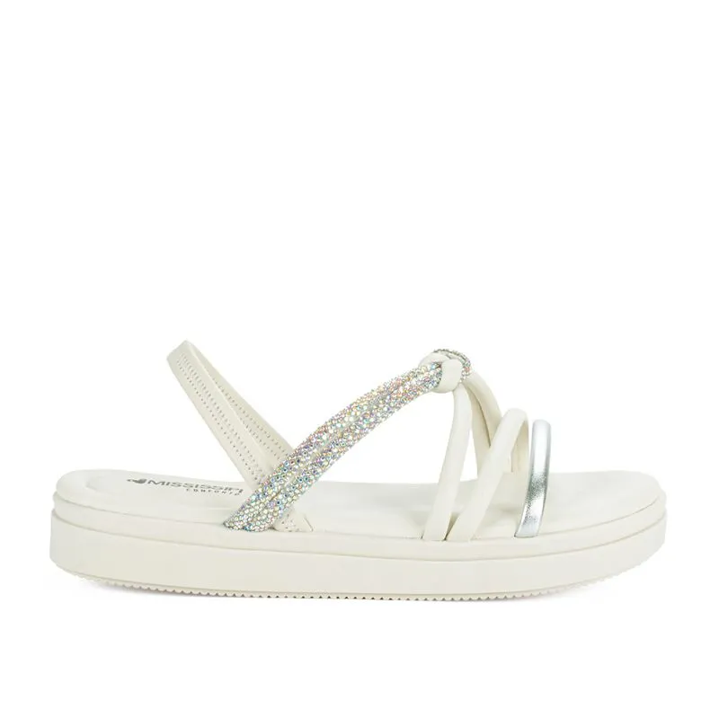 Sandália Mississipi Flatform Bege Claro 40