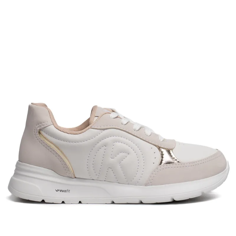 Tênis Feminino Kolosh Napa Solado EVAFit Branco/Bege - 36