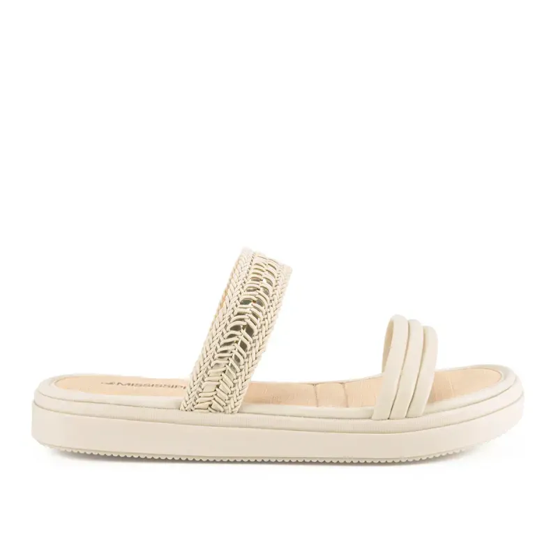 Slide Mississipi Flatform Bege 40
