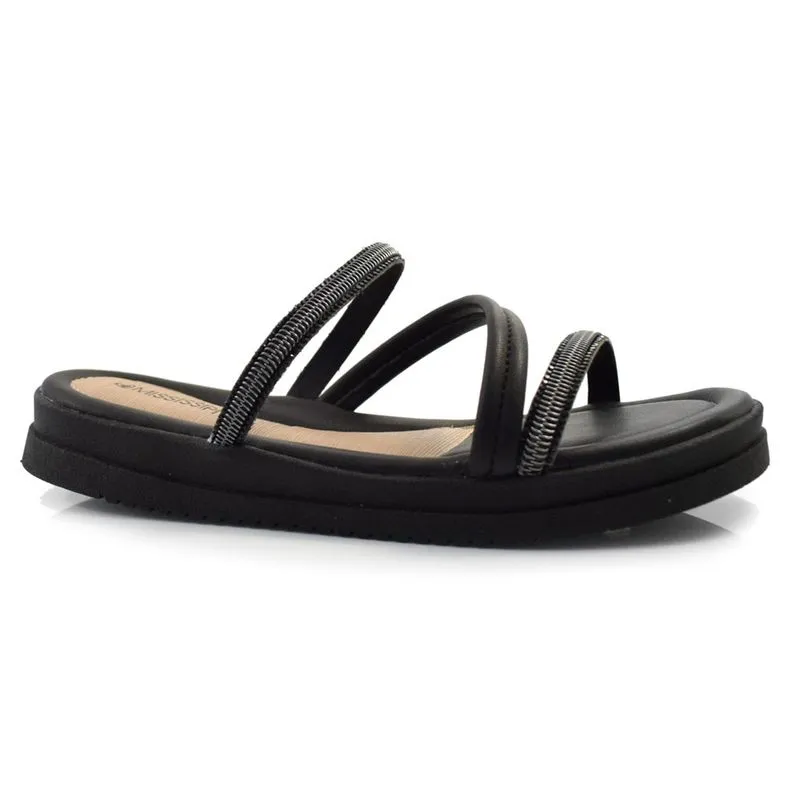 Sandália Flat Feminina Mississipi Preto MB531 40