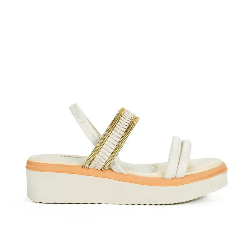 Sandália Mississipi Flatform Bege 39