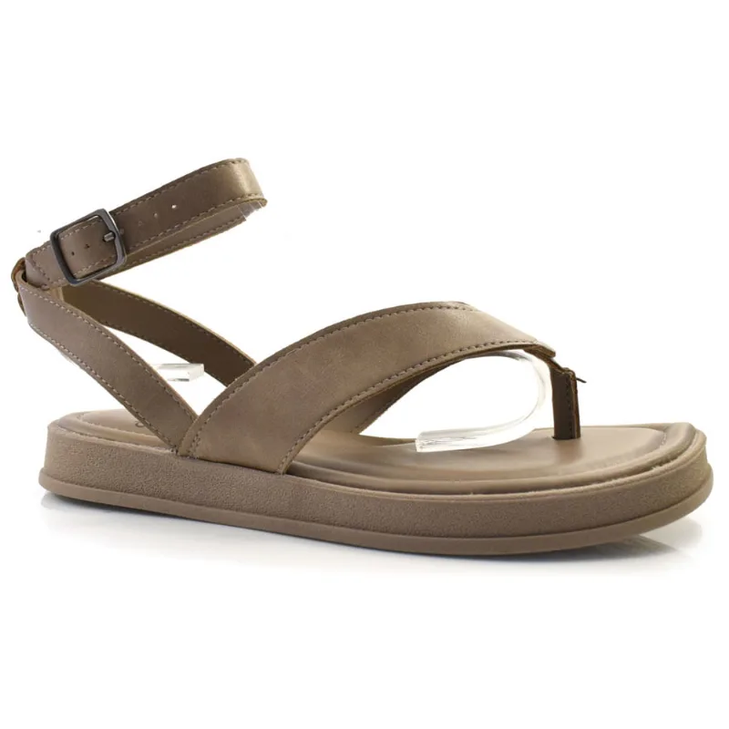 Sandália Flat Feminina Dakota Bege Y8501 36