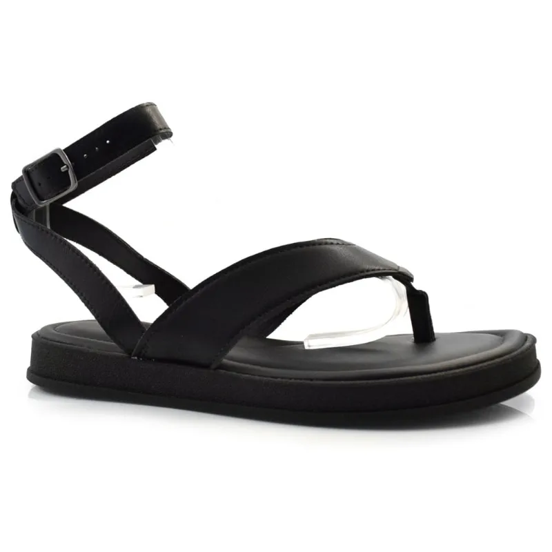 Sandália Flat Feminina Dakota Preto Y8501 38