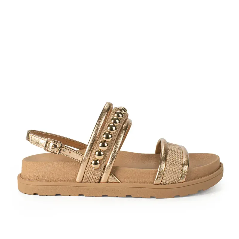 Sandália Dakota Flatform Metalizada 40