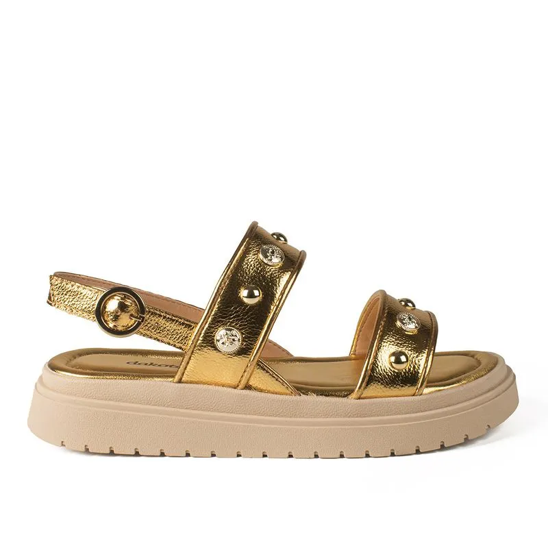 Sandália Dakota Flatform Metalizada 39
