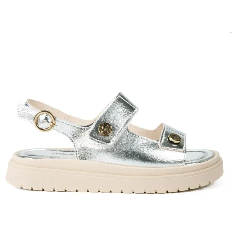 Sandália Dakota Flatform Metalizada 38