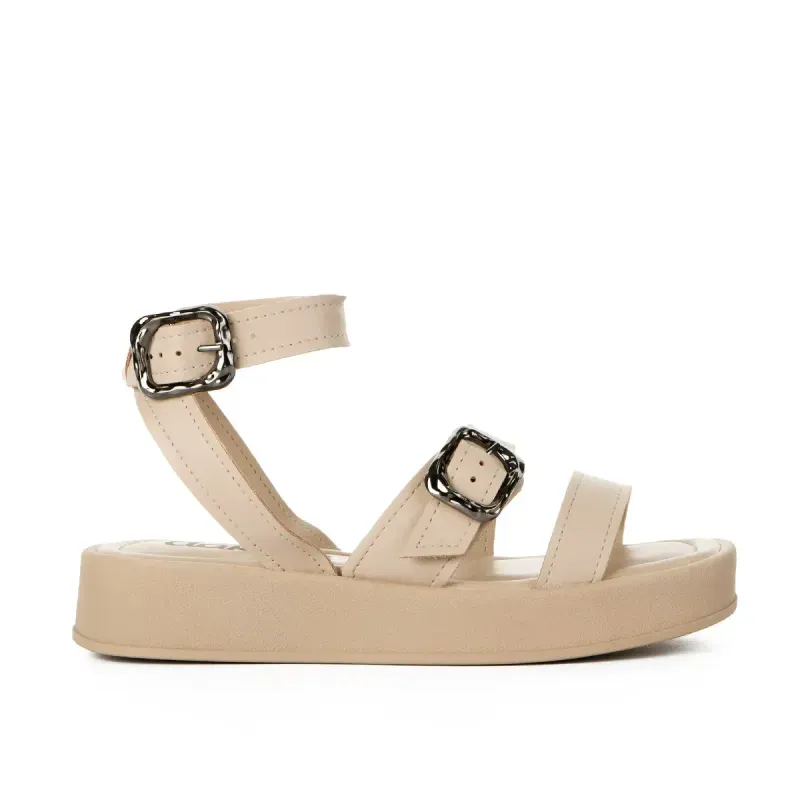 Sandália Dakota Flatform Bege 38