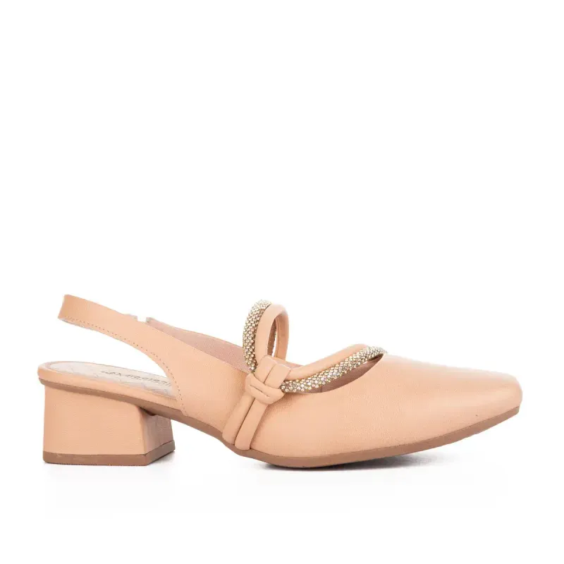 Sapato Mississipi de Salto Bloco Rosa 35