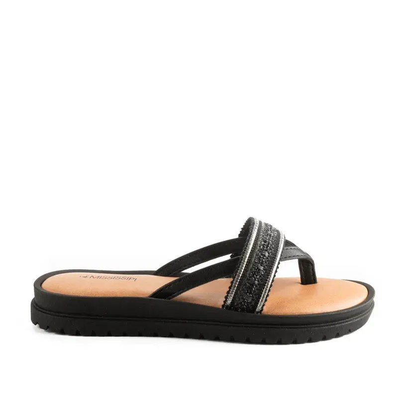 Chinelo Mississipi Flatform Preto 34