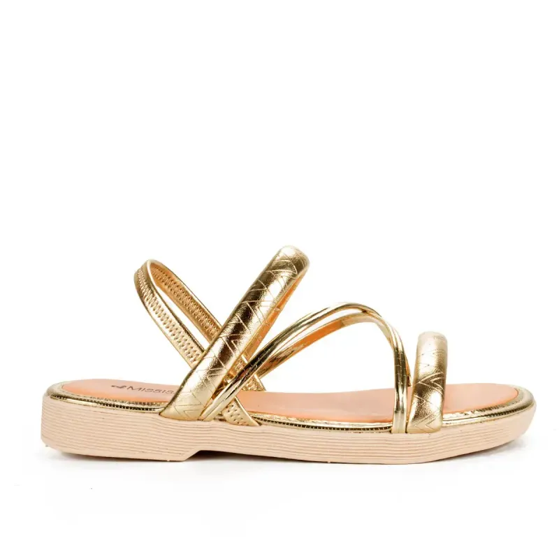 Sandália Mississipi Flatform Metalizada 36