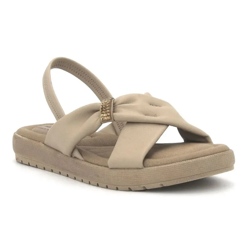 Sandália Fem Campesí Flatform Calce Fácil Nude CP181-0004 40 / Nude