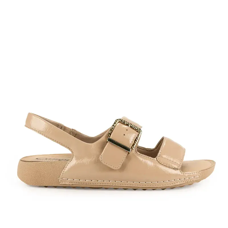 Sandália Campesí Flatform Bege 42