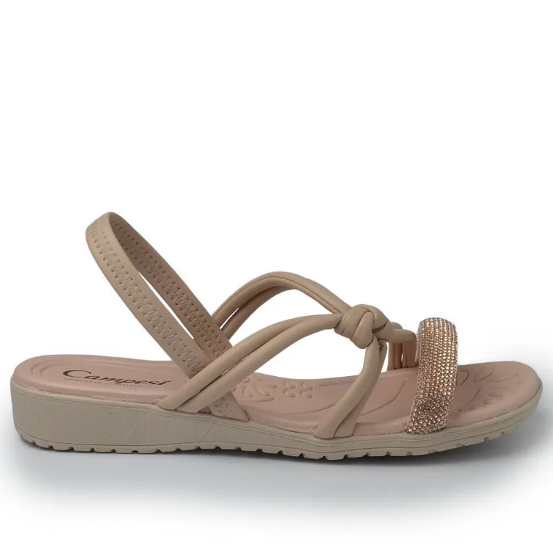 Sandália Flatform Campesi Feminina CP131 003 ROSE/GRANOLA 40