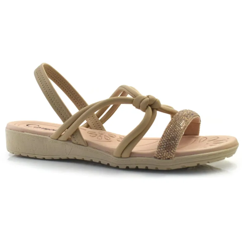 Sandália Flat Feminina Campesí Bege CP131 41
