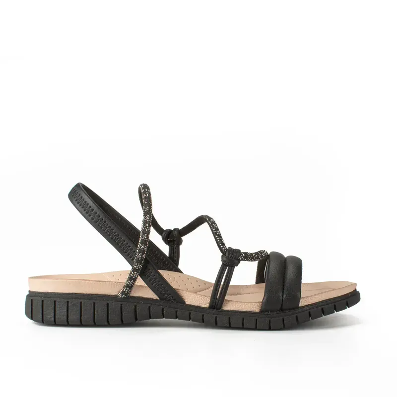 Sandália Campesí Flatform Preta 36