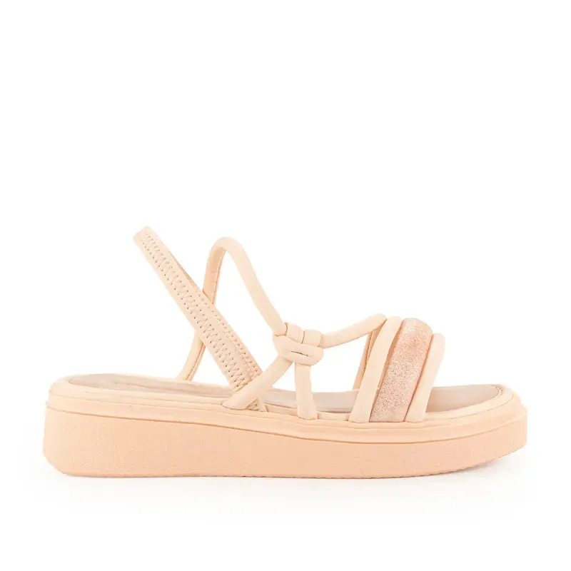 Sandália Pink Cats Infantil Flatform Laranja 33