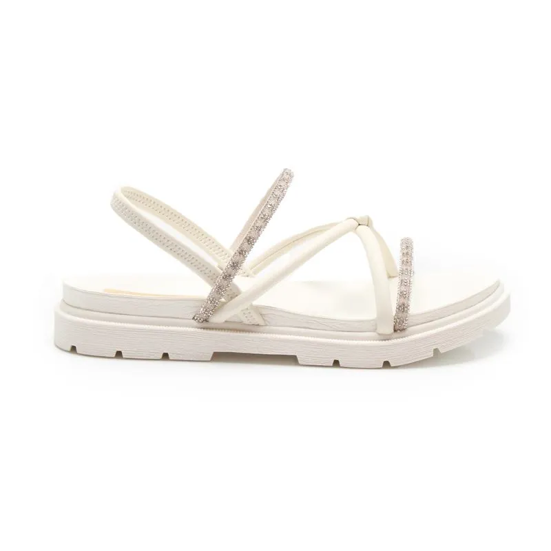 Sandália Tratorada Pink Cats Rives Cream Off White Juvenil 34