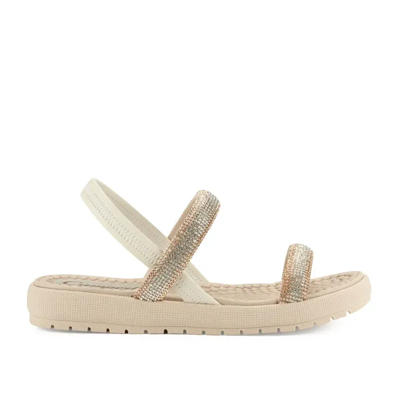 Sandália Campesí Flatform Bege 38