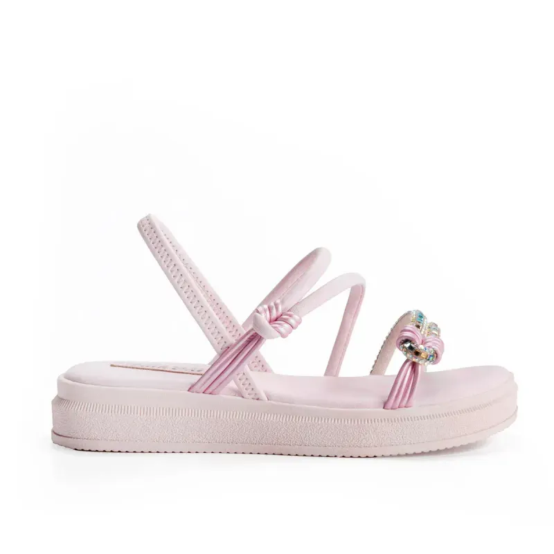 Sandália Pink Cats Infantil Flatform Rosa 28