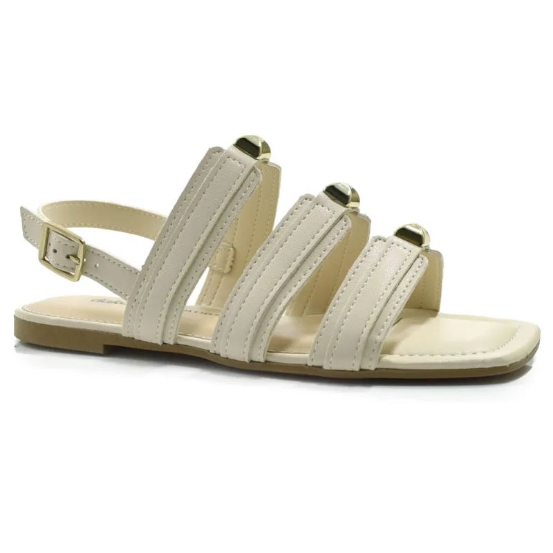 Sandália Rasteira Feminina Dakota Off White Y8583 35