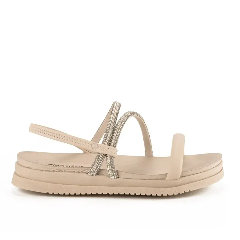 Sandália Mississipi Flatform Bege 36
