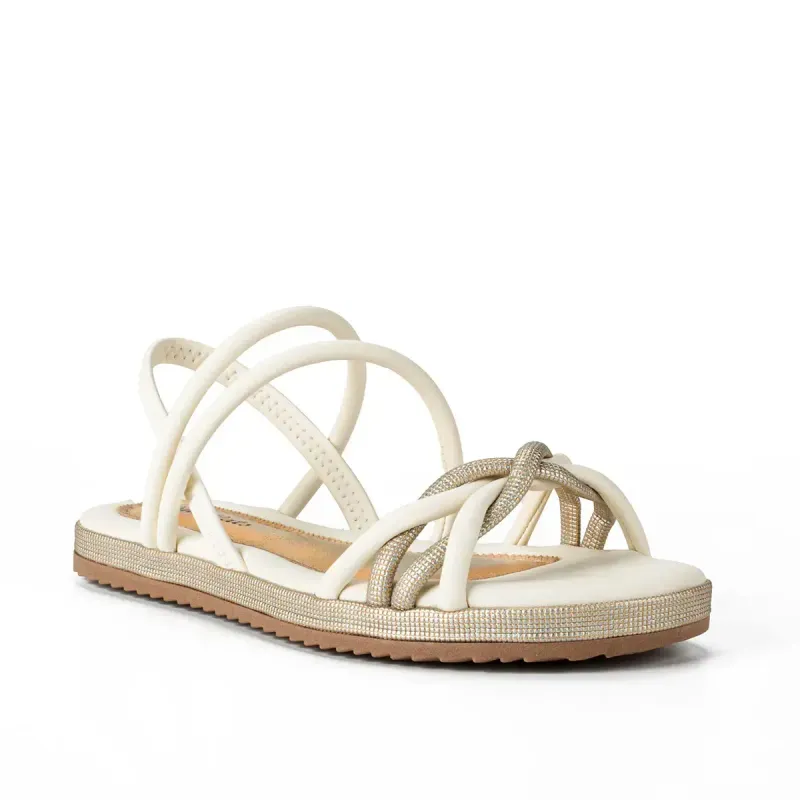 Sandália Pink Cats Infantil Flatform Bege 36