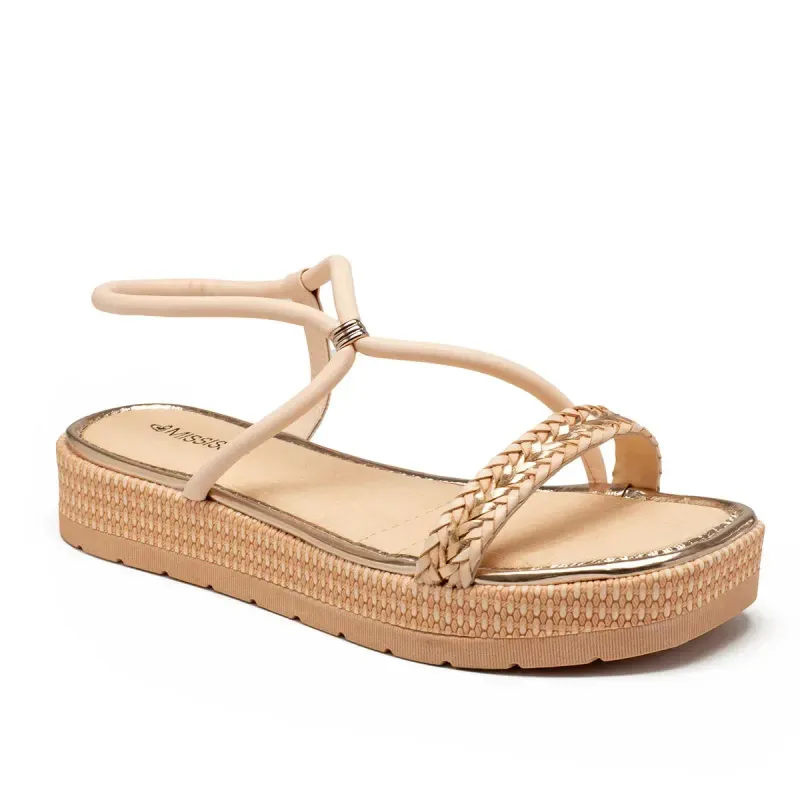 Sandália Mississipi Flatform Rosa 33