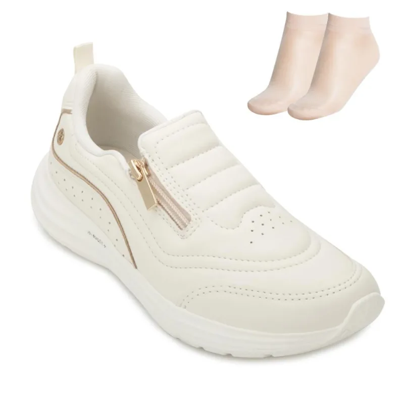 Tênis Esportivo Kolosh e Meia KL25-E0295 35 / Creme