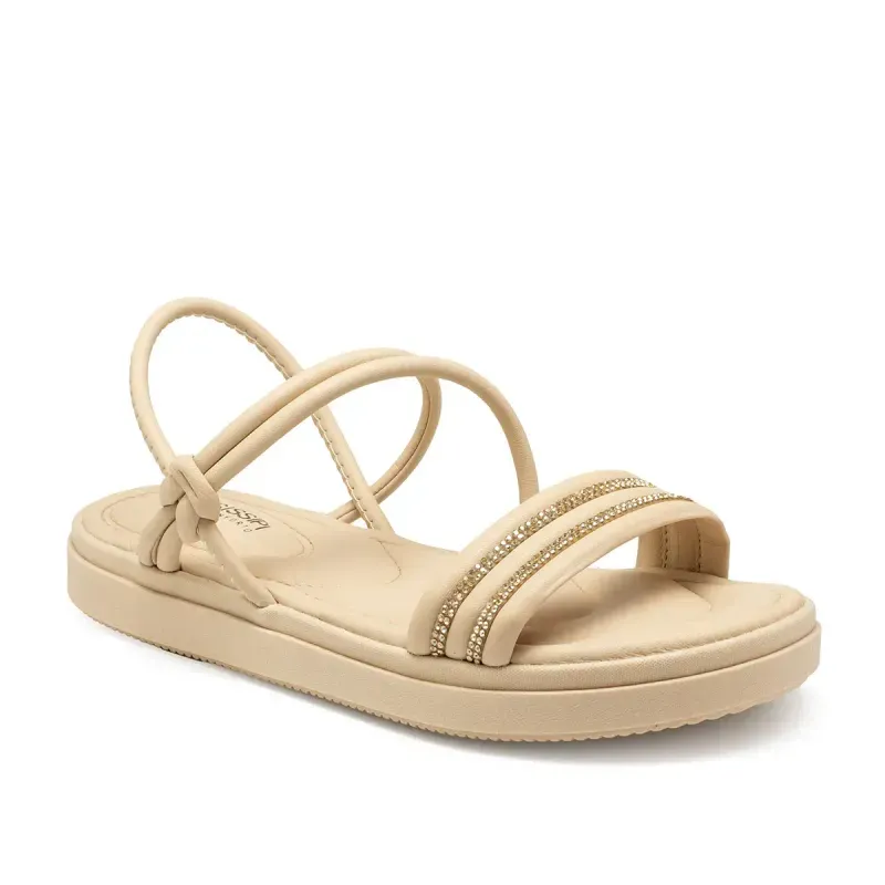 Sandália Mississipi Flatform Bege 33