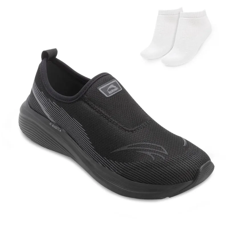 Tênis Kolosh Slip On e Meia KL25-E0421 35 / Preto/Grafite