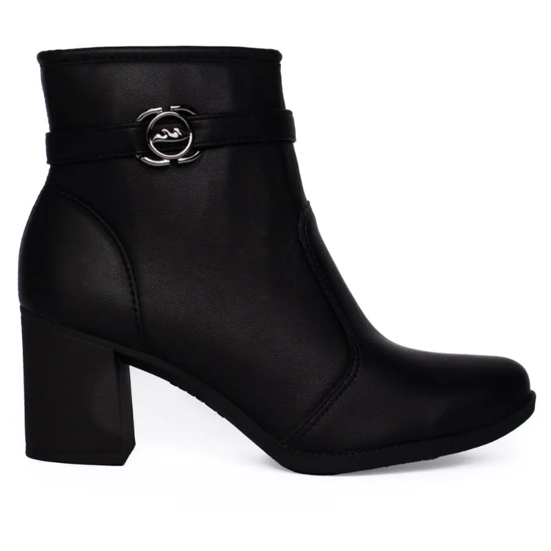 Bota Feminina Dakota Cano Curto Napa Pin Metalizado Preto - 36