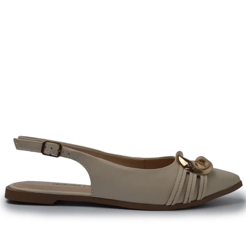 Chanel Dakota Feminino Slingback D0211 006 VITELLO TULE 38