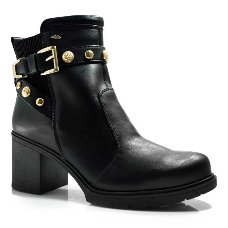 Bota de Cano Curto e Salto Bloco Dakota Preto DA871 37