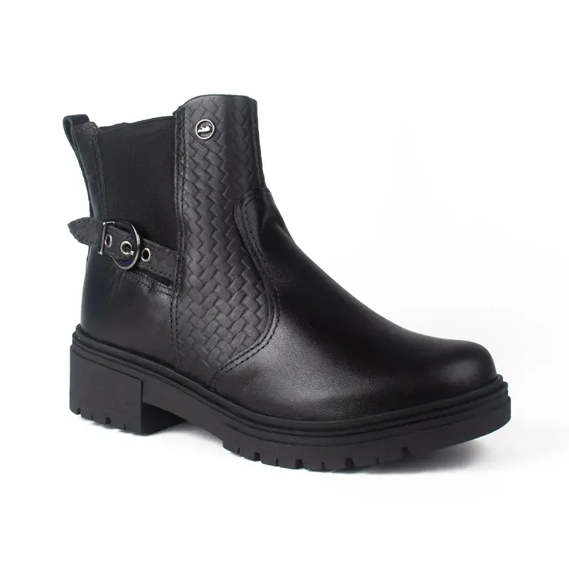 Bota Dakota de Cano Curto em Couro Preta 40