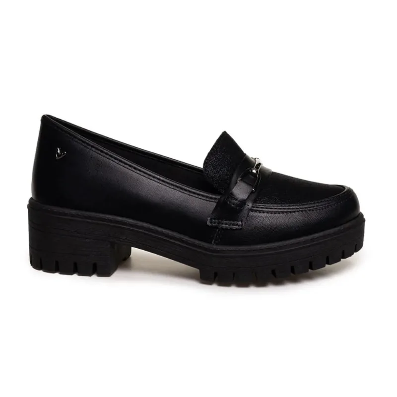 Mocassim Mississipi Salto Baixo Feminino Preto Preto - 40