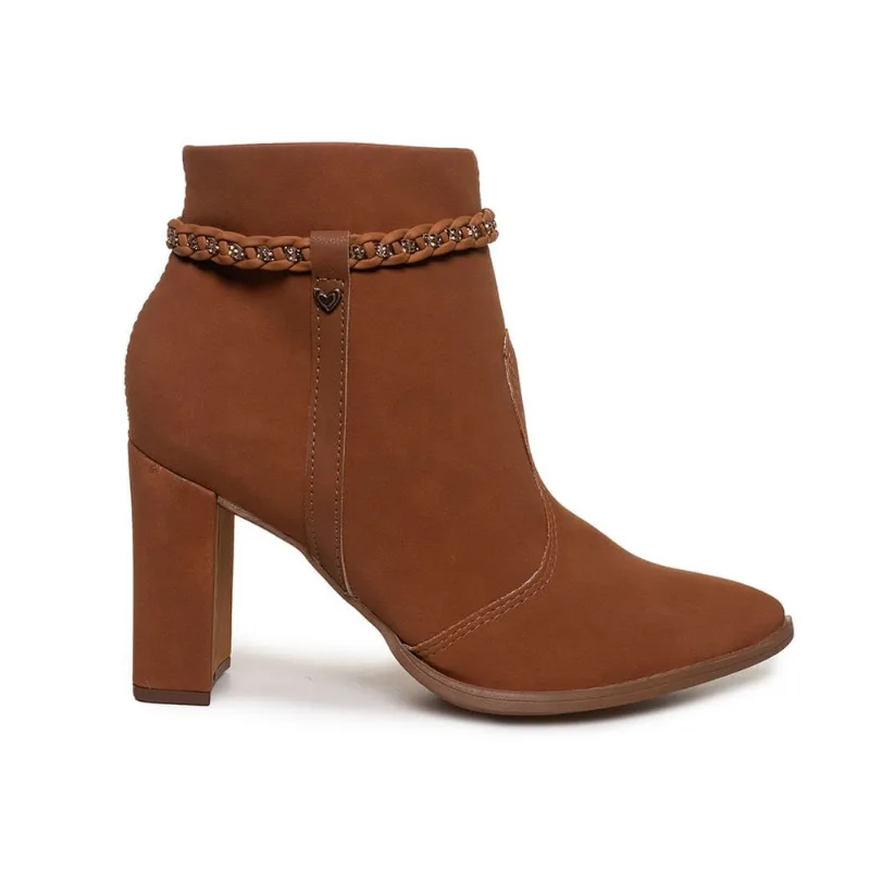 Bota Mississipi Ankle Boot Bertini Feminina Mascavo MASCAVO - 36