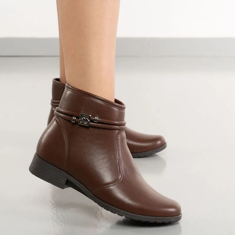 Bota Dakota Cano Baixo Feminina Café CAFE - 38