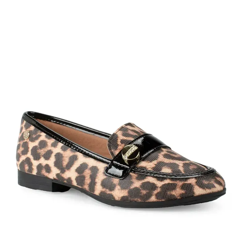 Sapato Pink Cats Infantil Loafer Animal Print 33