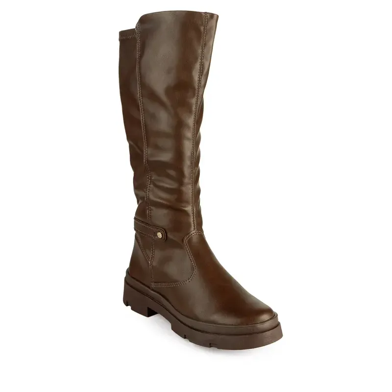Bota Pink Cats Infantil de Cano Longo Marrom 32