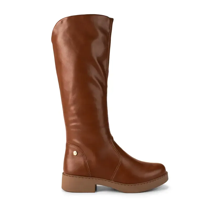 Bota Pink Cats Infantil de Cano Longo Marrom 32
