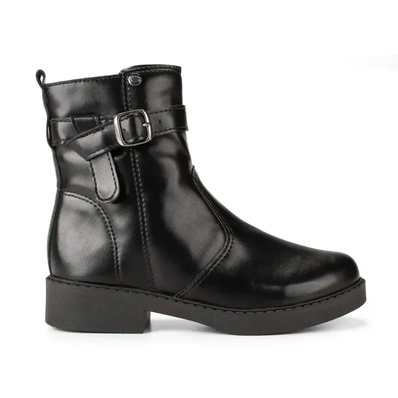 Bota Pink Cats Infantil de Cano Curto Preta 33